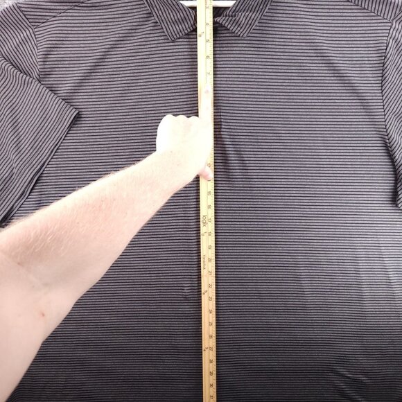 Reebok Golf Striped Performance Stretch Polo Shirt 5XL Short Sleeve Big Active - Picture 6 of 14